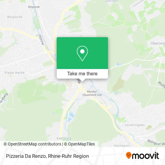Карта Pizzeria Da Renzo