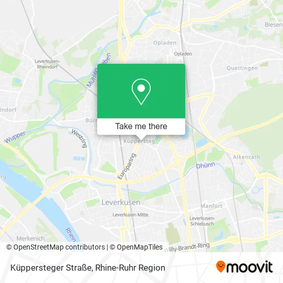 Карта Küppersteger Straße
