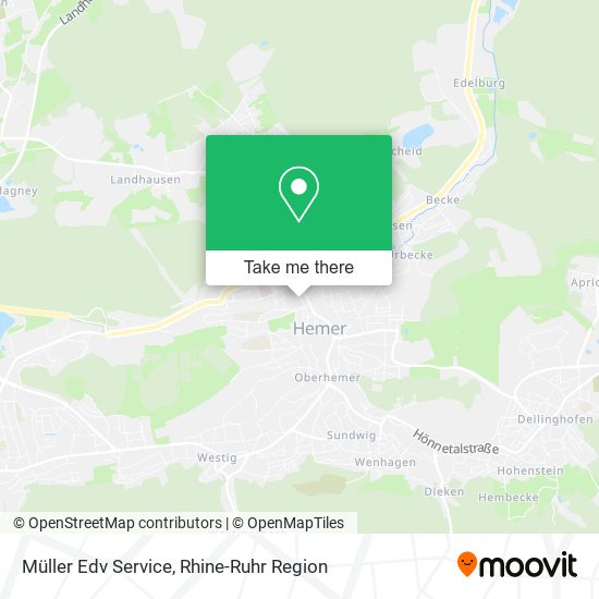 Müller Edv Service map