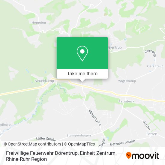 Freiwillige Feuerwehr Dörentrup, Einheit Zentrum map