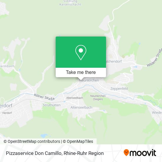 Pizzaservice Don Camillo map