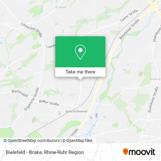 Карта Bielefeld - Brake