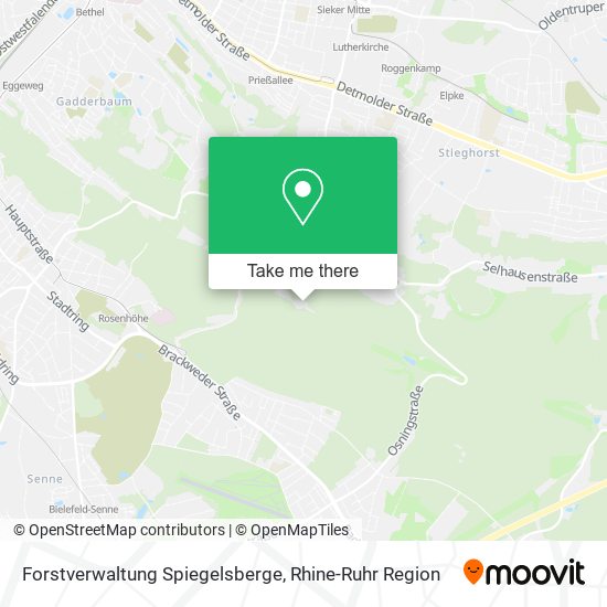 Forstverwaltung Spiegelsberge map