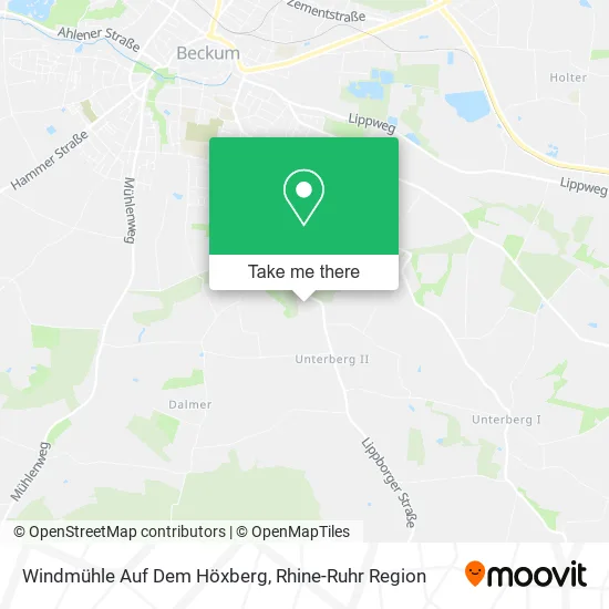 Карта Windmühle Auf Dem Höxberg
