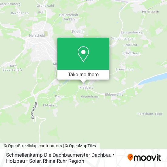 Карта Schmellenkamp Die Dachbaumeister Dachbau • Holzbau • Solar