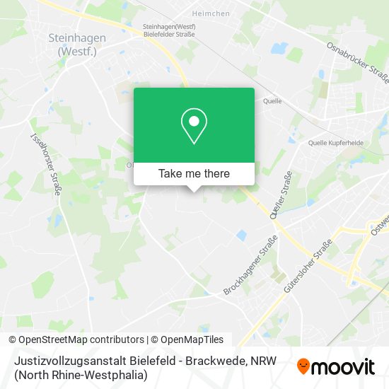 Justizvollzugsanstalt Bielefeld - Brackwede map