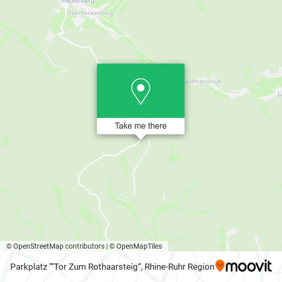 Parkplatz ""Tor Zum Rothaarsteig“ map