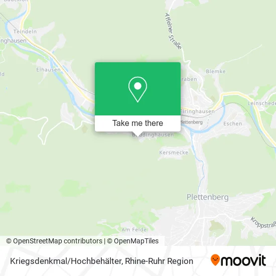 Карта Kriegsdenkmal/Hochbehälter