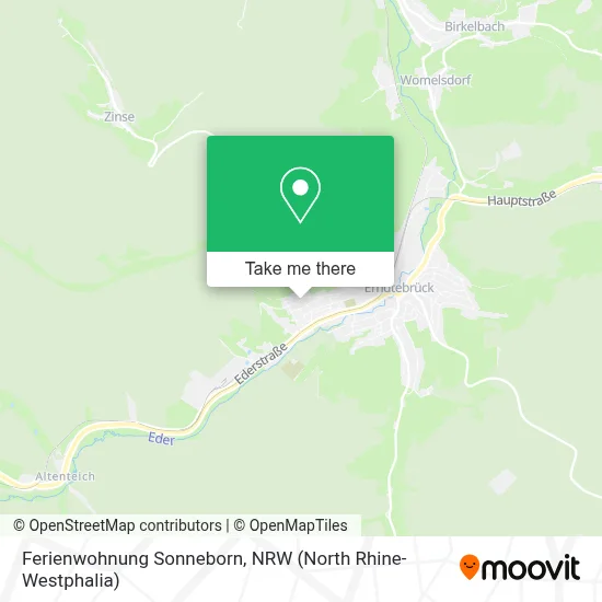 Ferienwohnung Sonneborn map