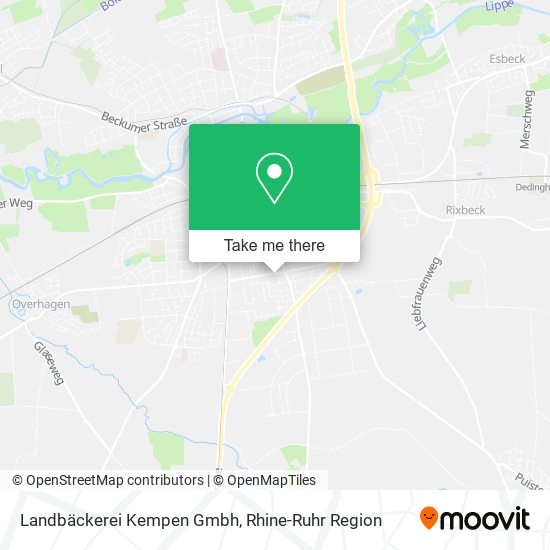 Landbäckerei Kempen Gmbh map