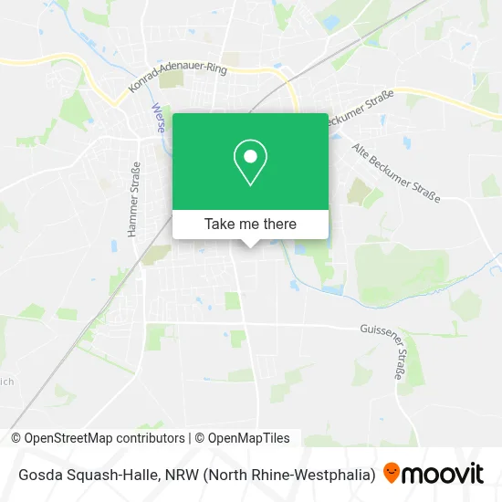 Gosda Squash-Halle map