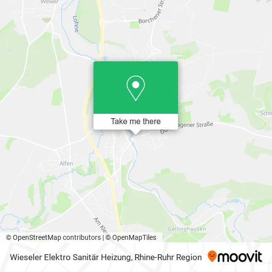 Карта Wieseler Elektro Sanitär Heizung