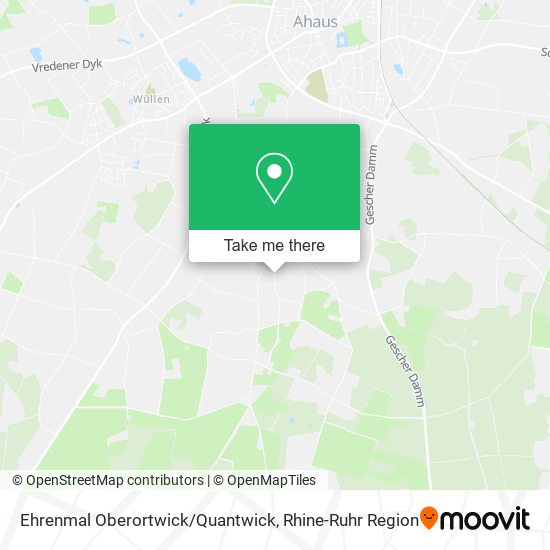 Ehrenmal Oberortwick/Quantwick map