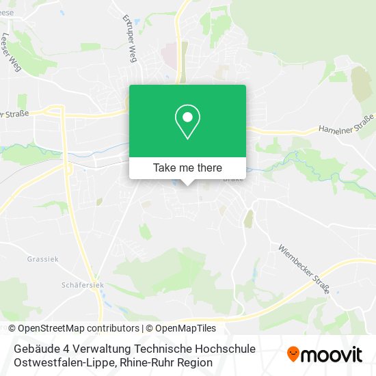 Gebäude 4 Verwaltung Technische Hochschule Ostwestfalen-Lippe map
