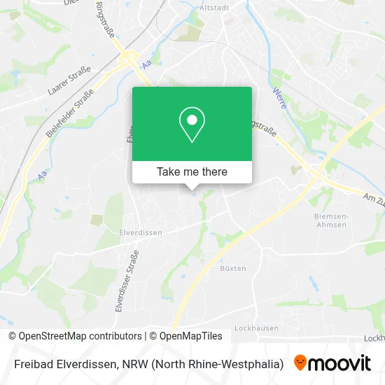 Freibad Elverdissen map