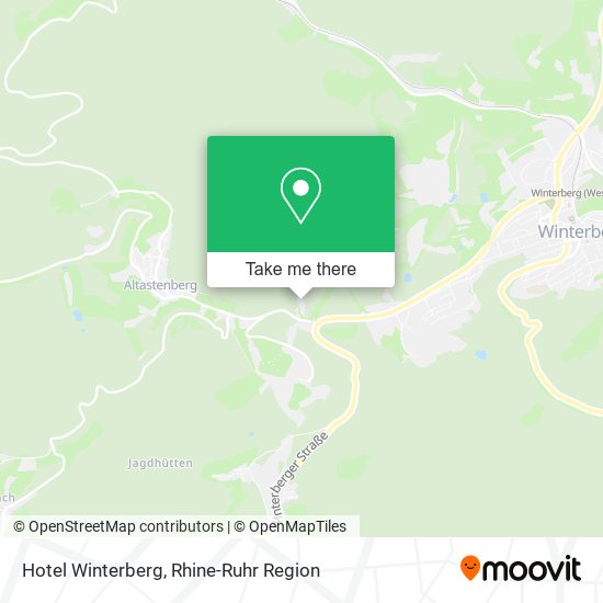 Hotel Winterberg map