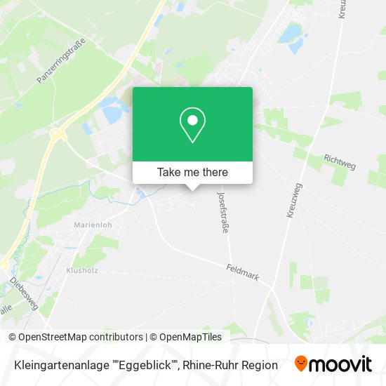 Kleingartenanlage ""Eggeblick"" map