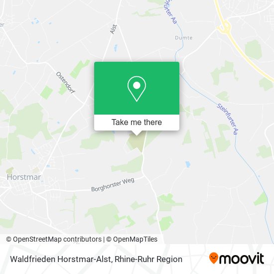 Waldfrieden Horstmar-Alst map