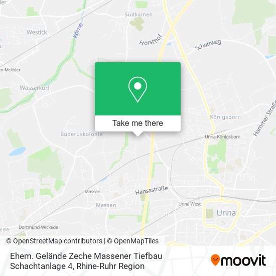 Ehem. Gelände Zeche Massener Tiefbau Schachtanlage 4 map