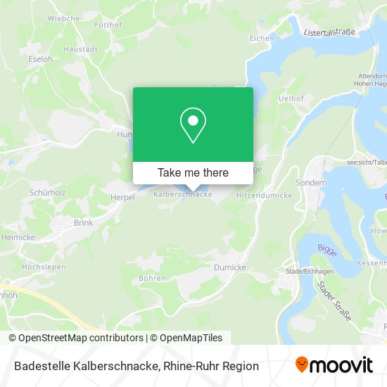 Badestelle Kalberschnacke map