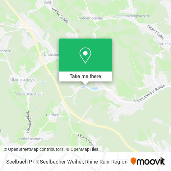 Seelbach P+R Seelbacher Weiher map