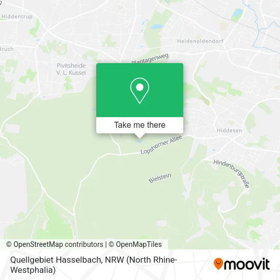 Карта Quellgebiet Hasselbach