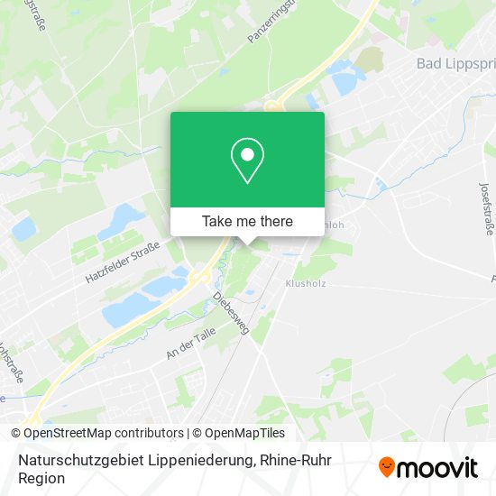 Naturschutzgebiet Lippeniederung map