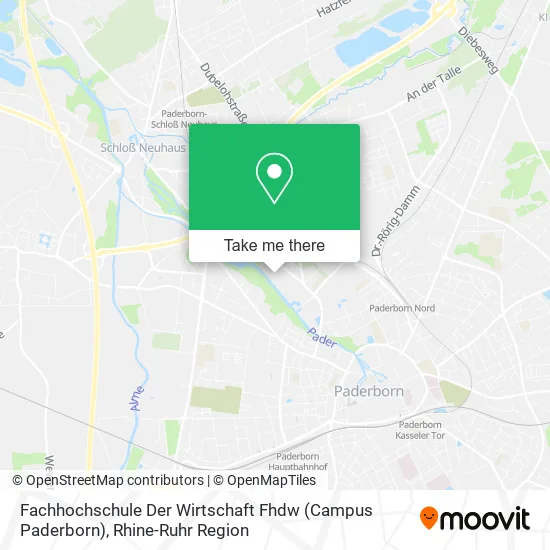 Fachhochschule Der Wirtschaft Fhdw (Campus Paderborn) map