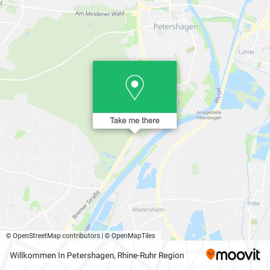 Willkommen In Petershagen map
