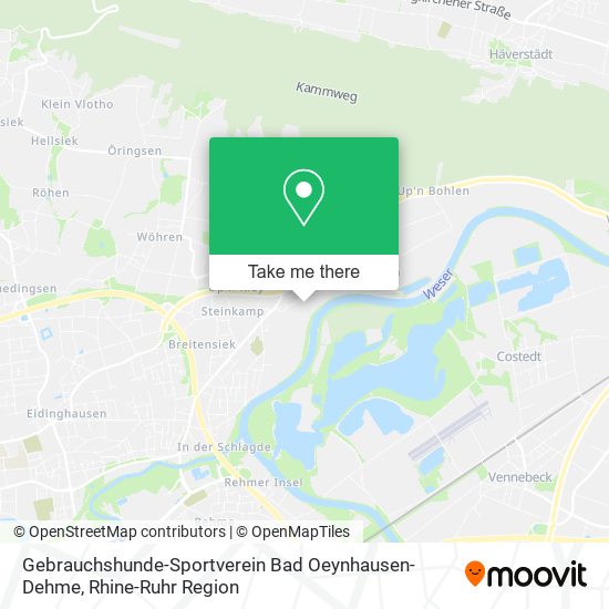 Карта Gebrauchshunde-Sportverein Bad Oeynhausen-Dehme