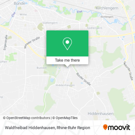 Waldfreibad Hiddenhausen map