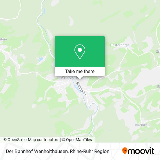 Der Bahnhof Wenholthausen map