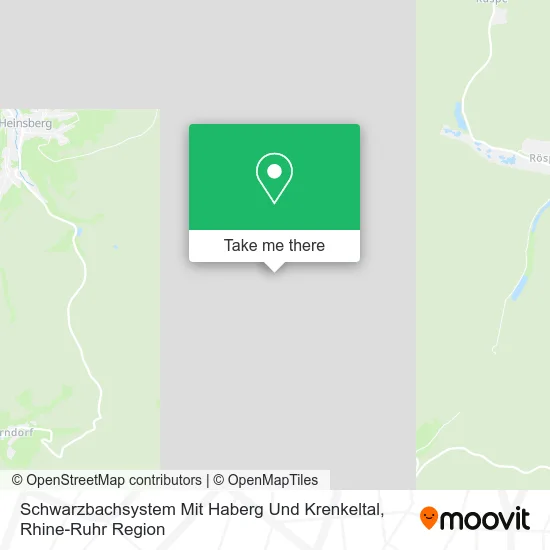 Карта Schwarzbachsystem Mit Haberg Und Krenkeltal