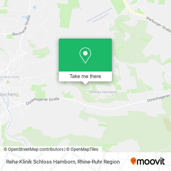 Reha-Klinik Schloss Hamborn map