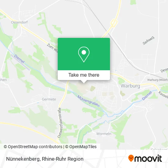 Карта Nünnekenberg