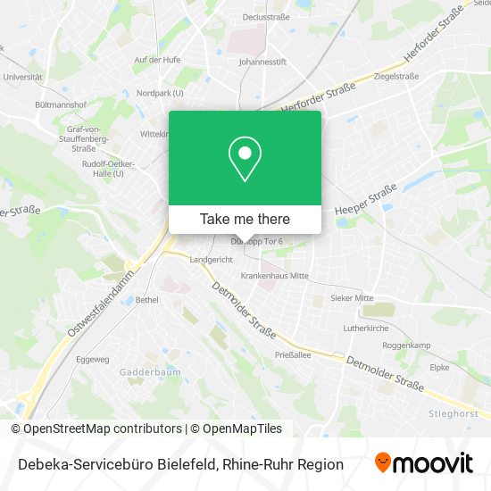 Debeka-Servicebüro Bielefeld map