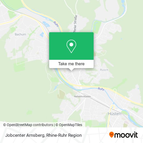 Jobcenter Arnsberg map