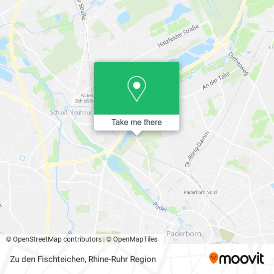 Карта Zu den Fischteichen