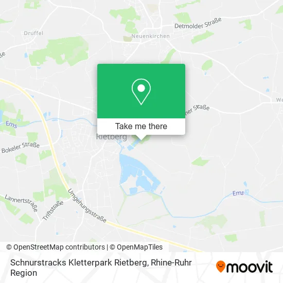 Карта Schnurstracks Kletterpark Rietberg