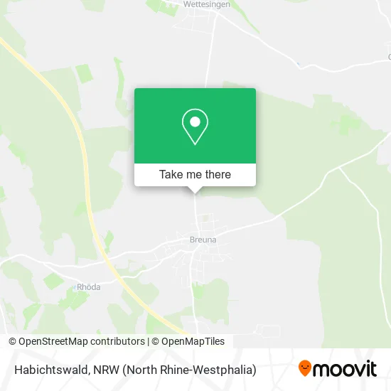 Карта Habichtswald