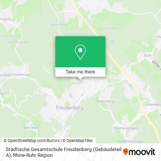 Städtische Gesamtschule Freudenberg (Gebäudeteil A) map