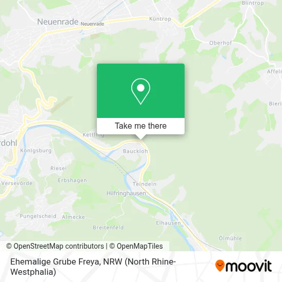 Ehemalige Grube Freya map