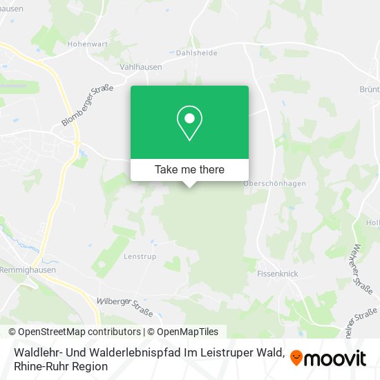 Waldlehr- Und Walderlebnispfad Im Leistruper Wald map