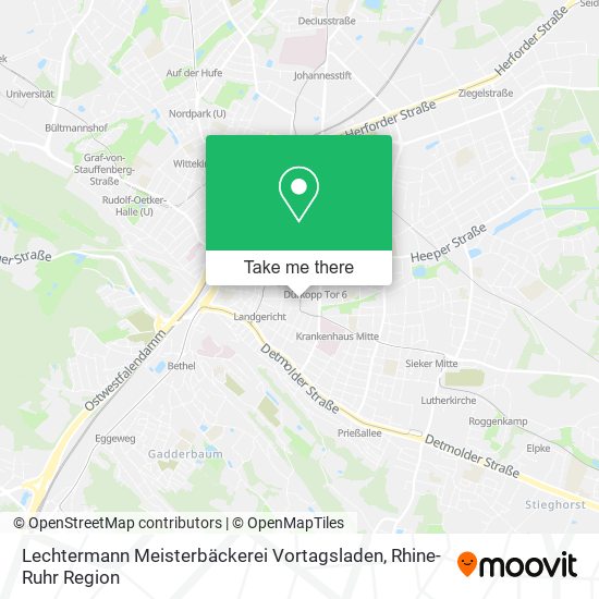 Lechtermann Meisterbäckerei Vortagsladen map