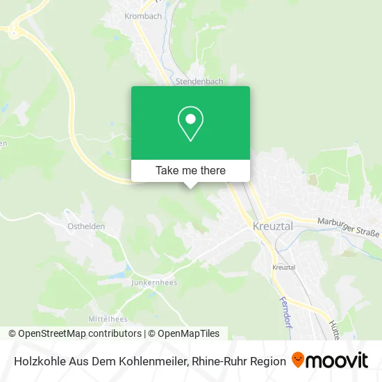 Карта Holzkohle Aus Dem Kohlenmeiler