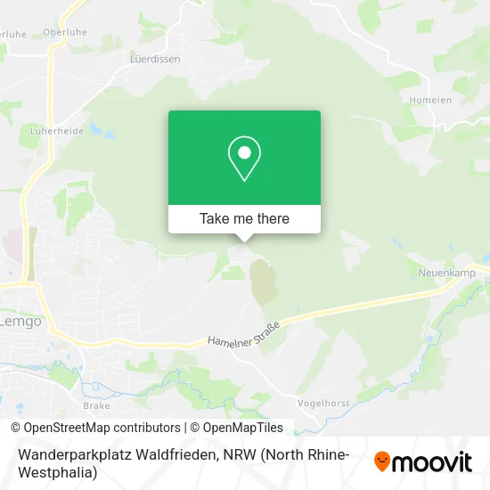 Карта Wanderparkplatz Waldfrieden