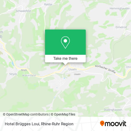 Hotel Brügges Loui map