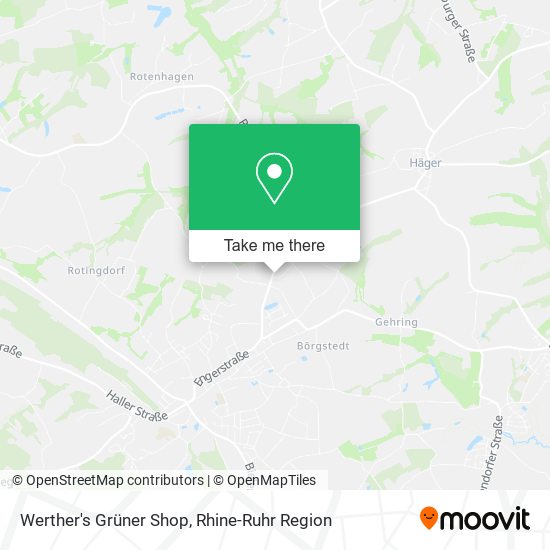 Werther's Grüner Shop map