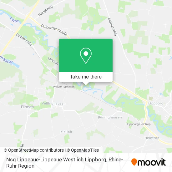 Карта Nsg Lippeaue-Lippeaue Westlich Lippborg