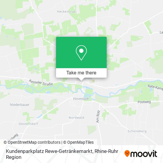 Kundenparkplatz Rewe-Getränkemarkt map